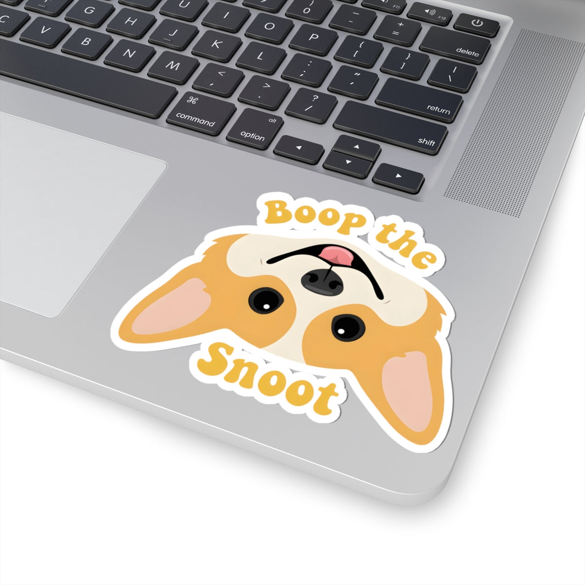 Boop the Snoot Dog Lover Sticker - Cute Corgi Puppy Face Vinyl Decal 3" 4" 6" Inch