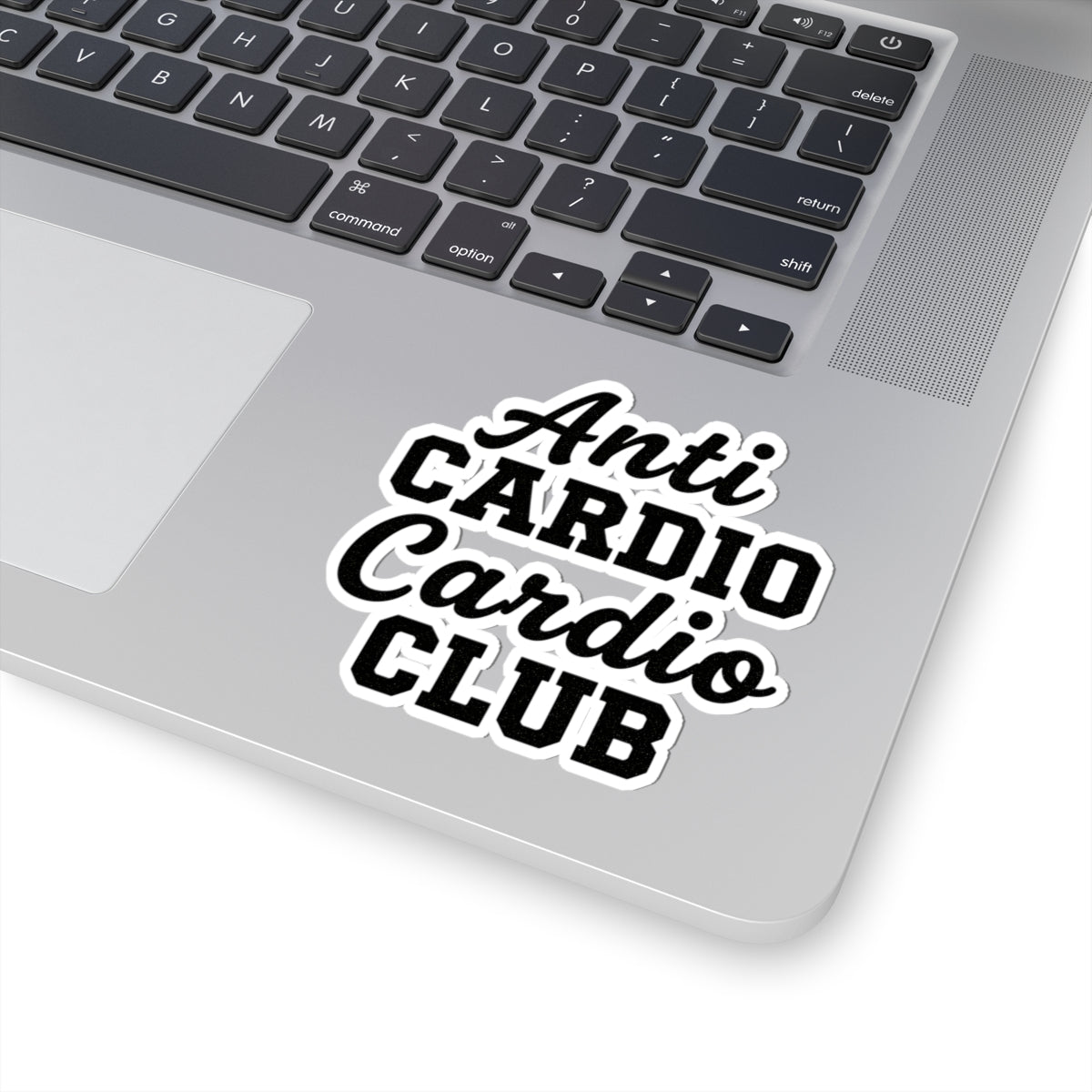 Anti Cardio Cardio Club Sticker - Funny Gym Weightlifting Fitness Vinyl Decal 3" 4" 6" Inch