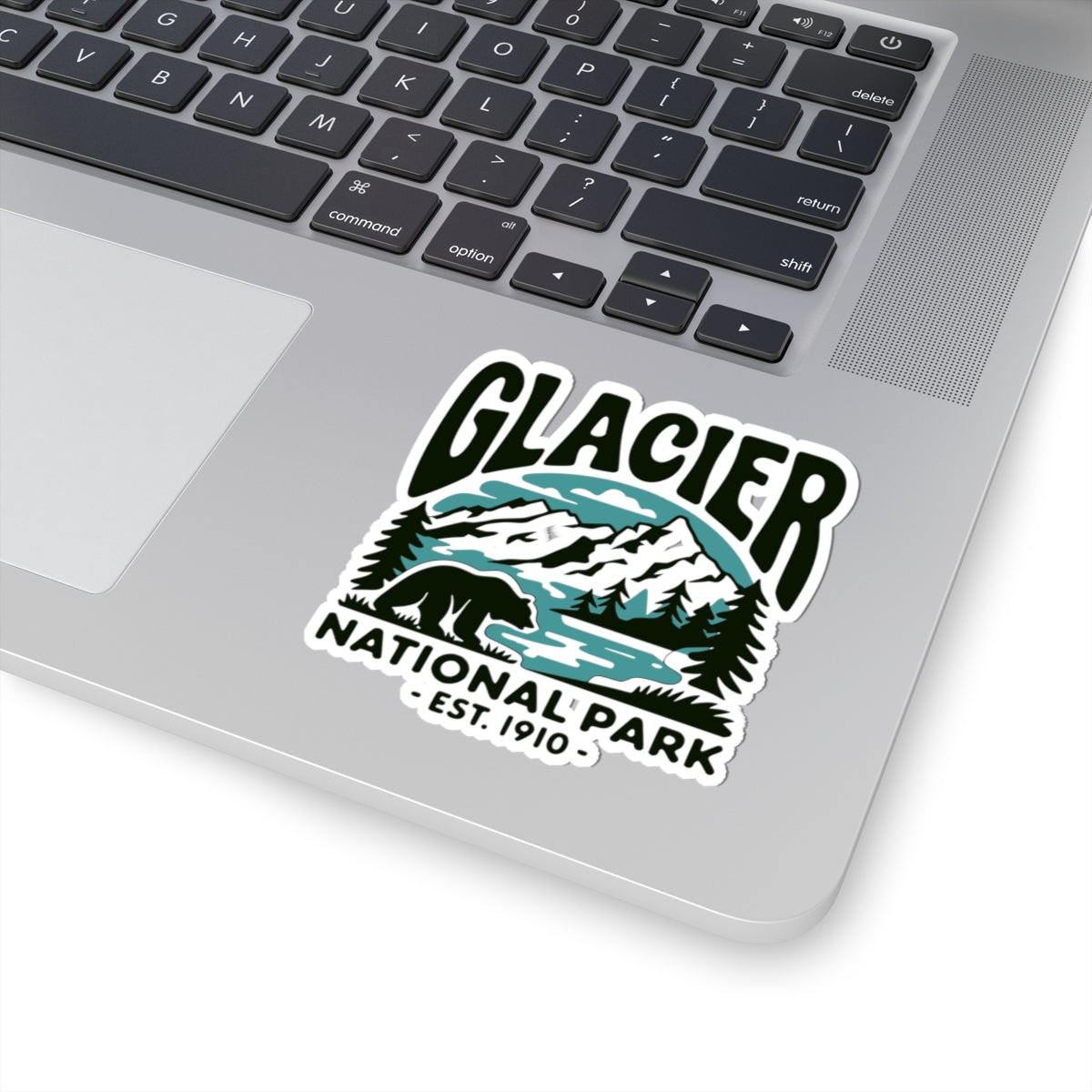 Glacier National Park Bear Sticker - Hiking Outdoor Adventure Montana Wildlife Vinyl Decal 3" 4" 6" Inch