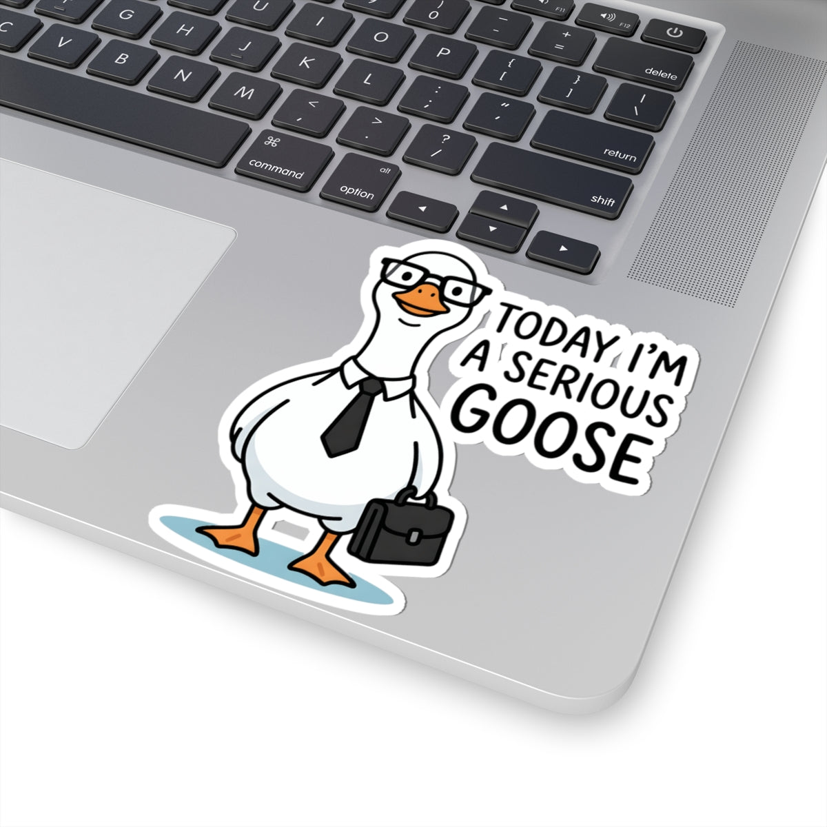 Today I'm a Serious Goose Sticker - Funny Business Bird in Suit Briefcase Vinyl Decal 3" 4" 6" Inch