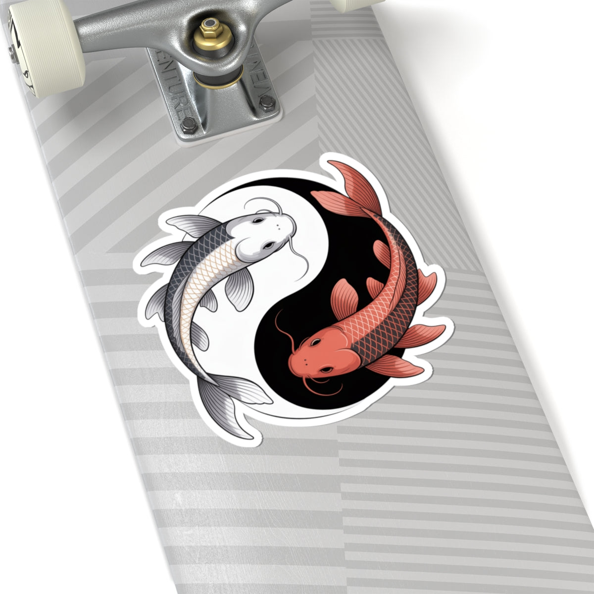 Koi Fish Yin Yang Feng Shui Zen Sticker - Japanese Inspired Balance And Harmony Decal