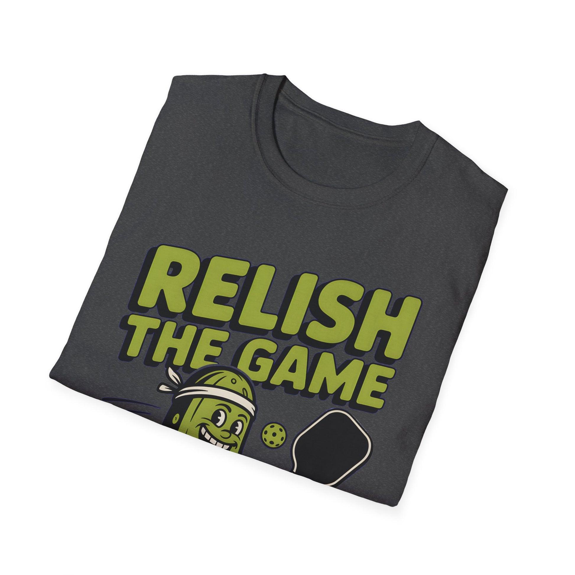 Funny Pickleball T-Shirt - Relish The Game Punny Sports Humor Tee