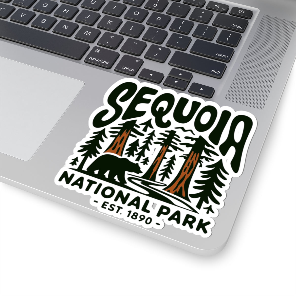 Sequoia National Park Vintage Bear Sticker - Retro Outdoor Nature Hiking Vinyl Decal 3" 4" 6" Inch