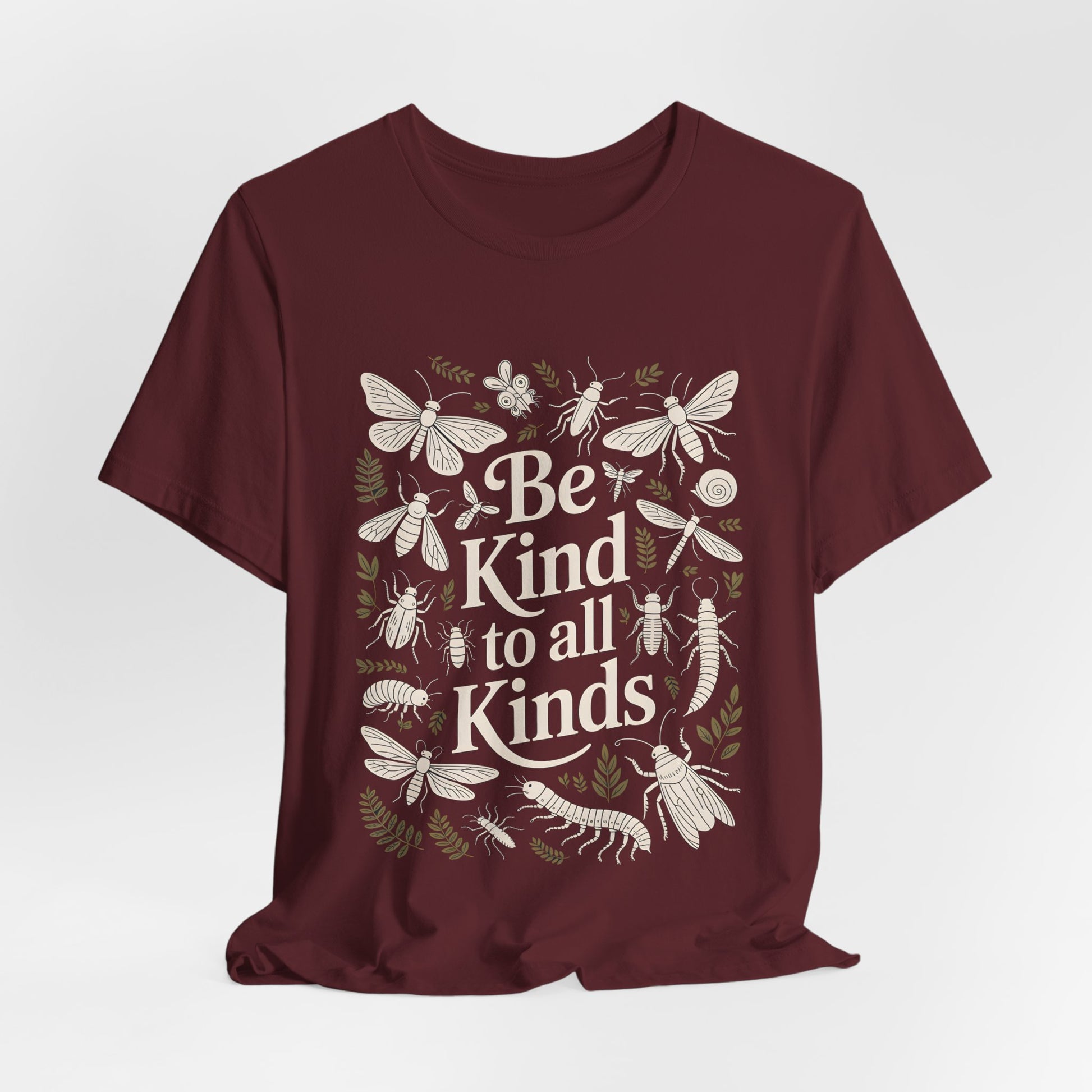 Be Kind to All Kinds TShirt - Insect Lover Tee - Bella Canvas 3001