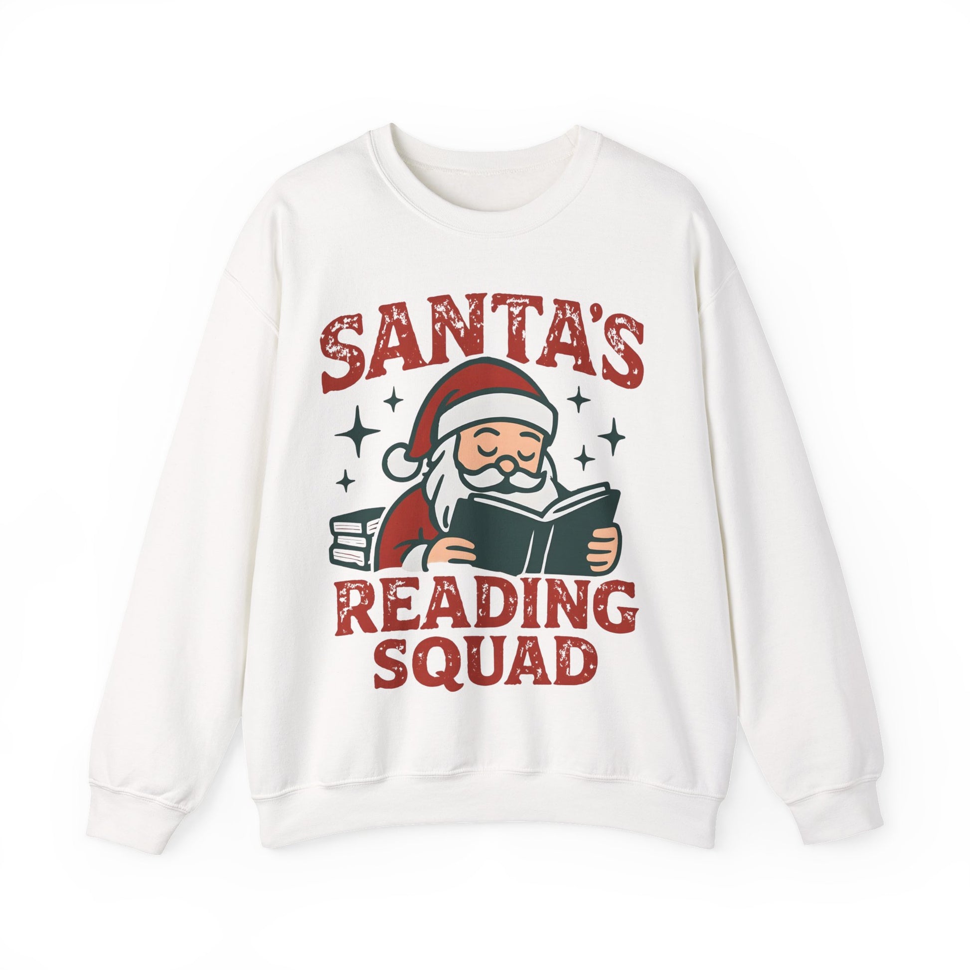 Santa's Reading Squad Sweatshirt | Christmas Holiday Book Lover Pullover