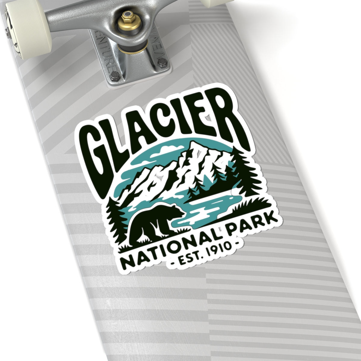 Glacier National Park Bear Sticker - Hiking Outdoor Adventure Montana Wildlife Vinyl Decal 3" 4" 6" Inch