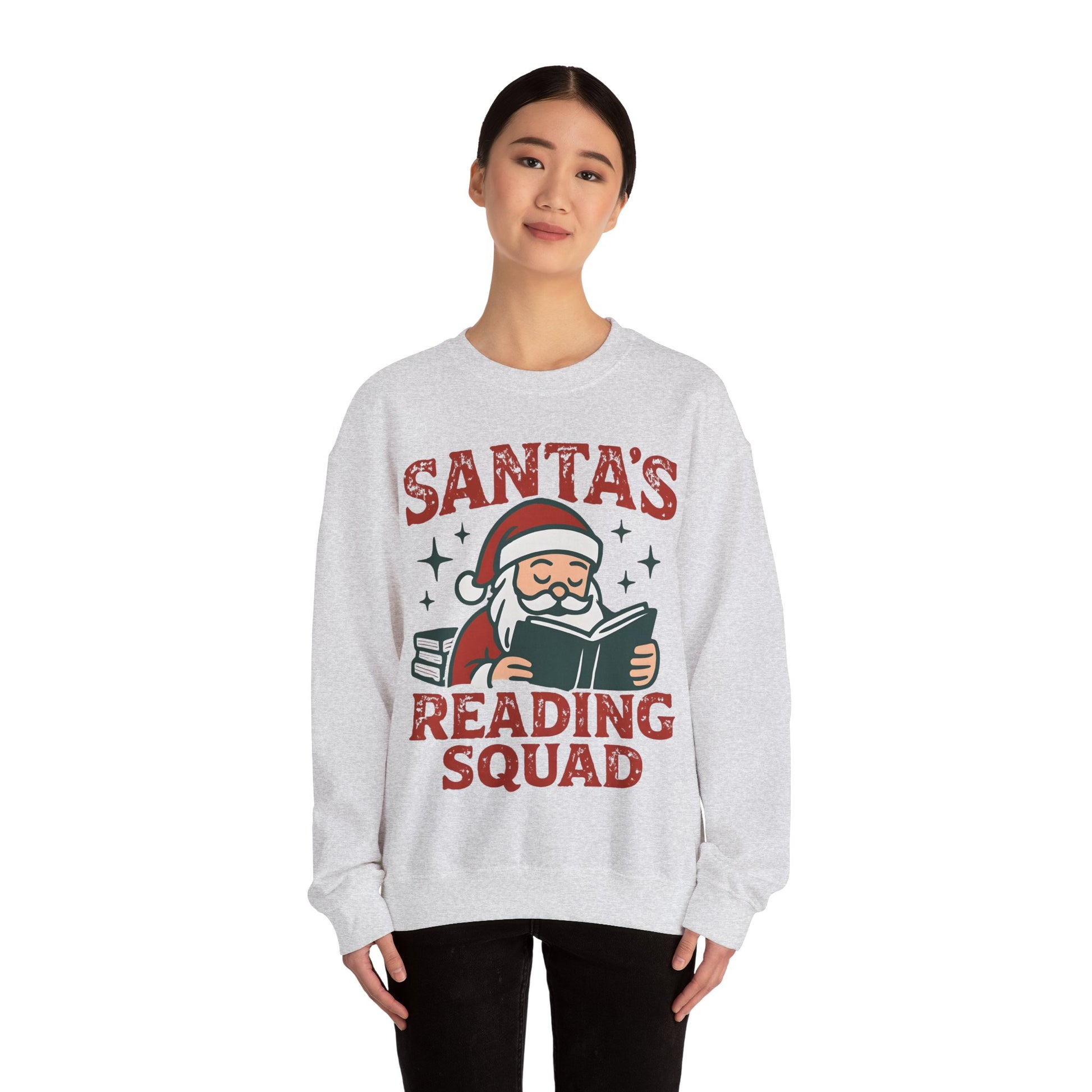 Santa's Reading Squad Sweatshirt | Christmas Holiday Book Lover Pullover
