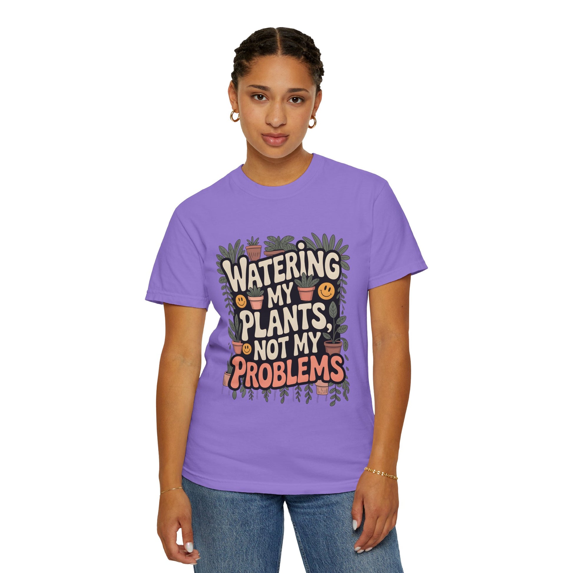 Plant Lover T-Shirt - Watering My Plants Not My Problems