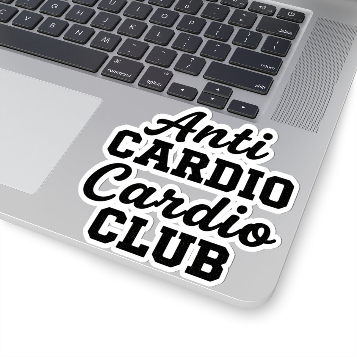 Anti Cardio Cardio Club Sticker - Funny Gym Weightlifting Fitness Vinyl Decal 3" 4" 6" Inch