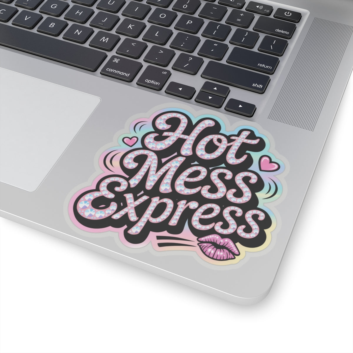 Y2K Hot Mess Express Sticker - Funny Retro 2000s Aesthetic Attitude Quote Decal