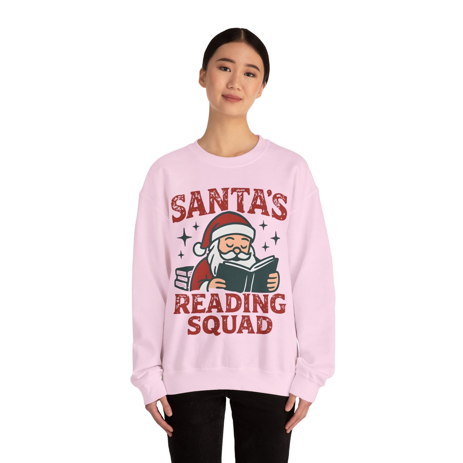 Santa's Reading Squad Sweatshirt | Christmas Holiday Book Lover Pullover