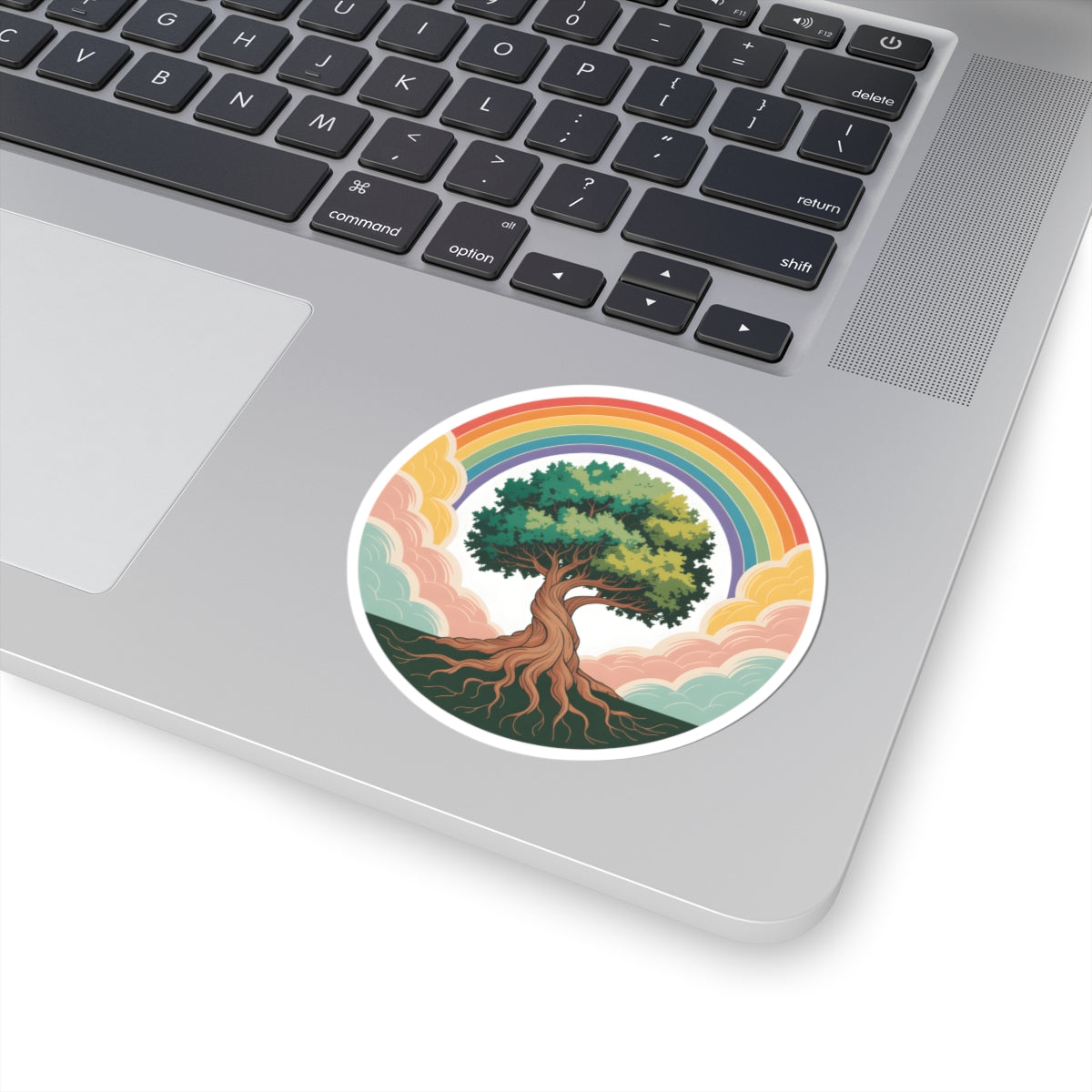 Tree of Life Rainbow Sticker - Boho Nature Aesthetic Vinyl Decal 3" 4" 6" Inch