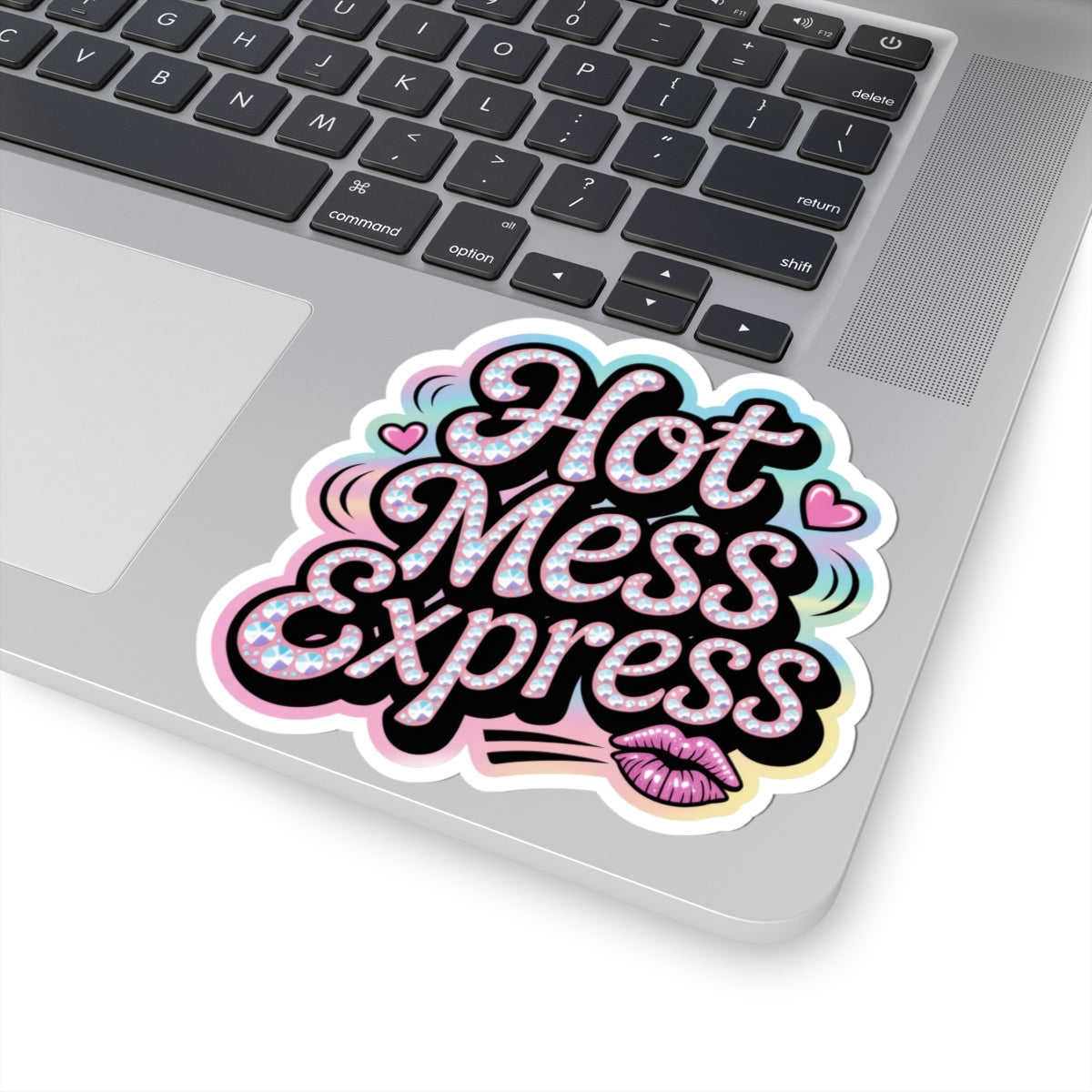 Y2K Hot Mess Express Sticker - Funny Retro 2000s Aesthetic Attitude Quote Decal