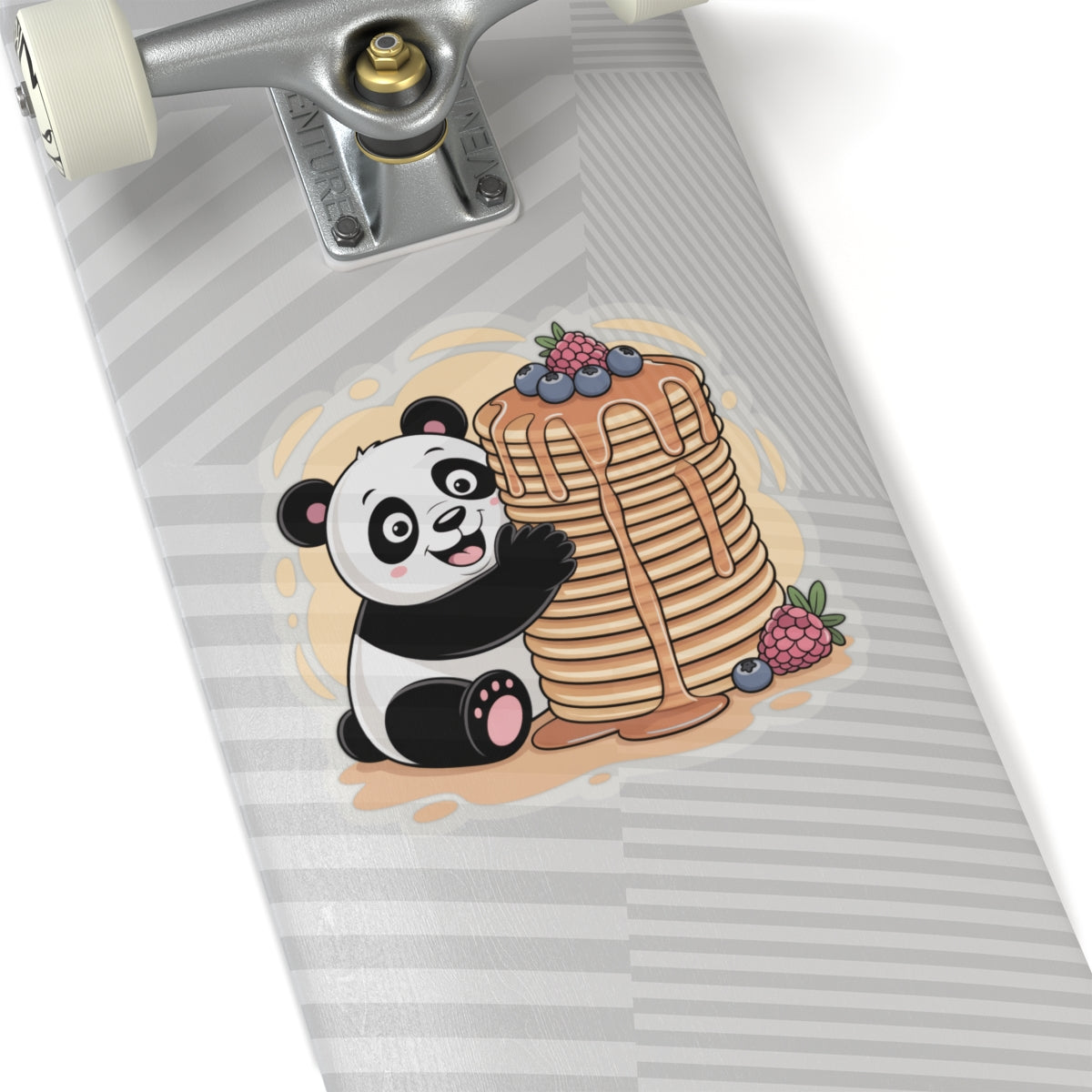 Funny Panda Pancakes Sticker - Kawaii Breakfast Animal Cute Bear Vinyl Decal