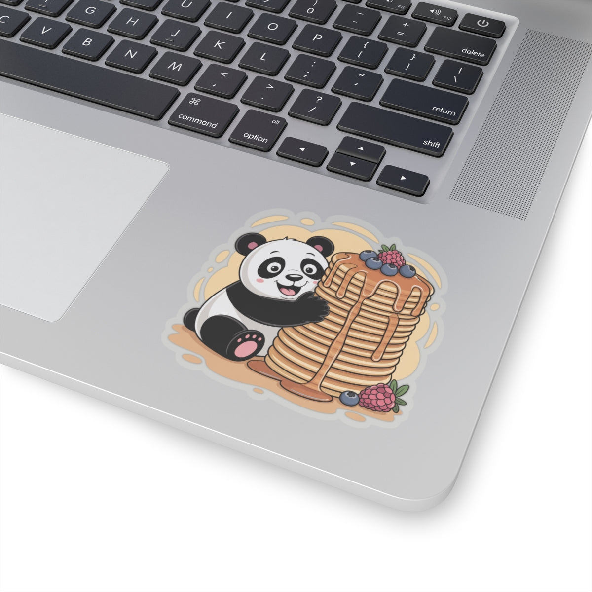 Funny Panda Pancakes Sticker - Kawaii Breakfast Animal Cute Bear Vinyl Decal