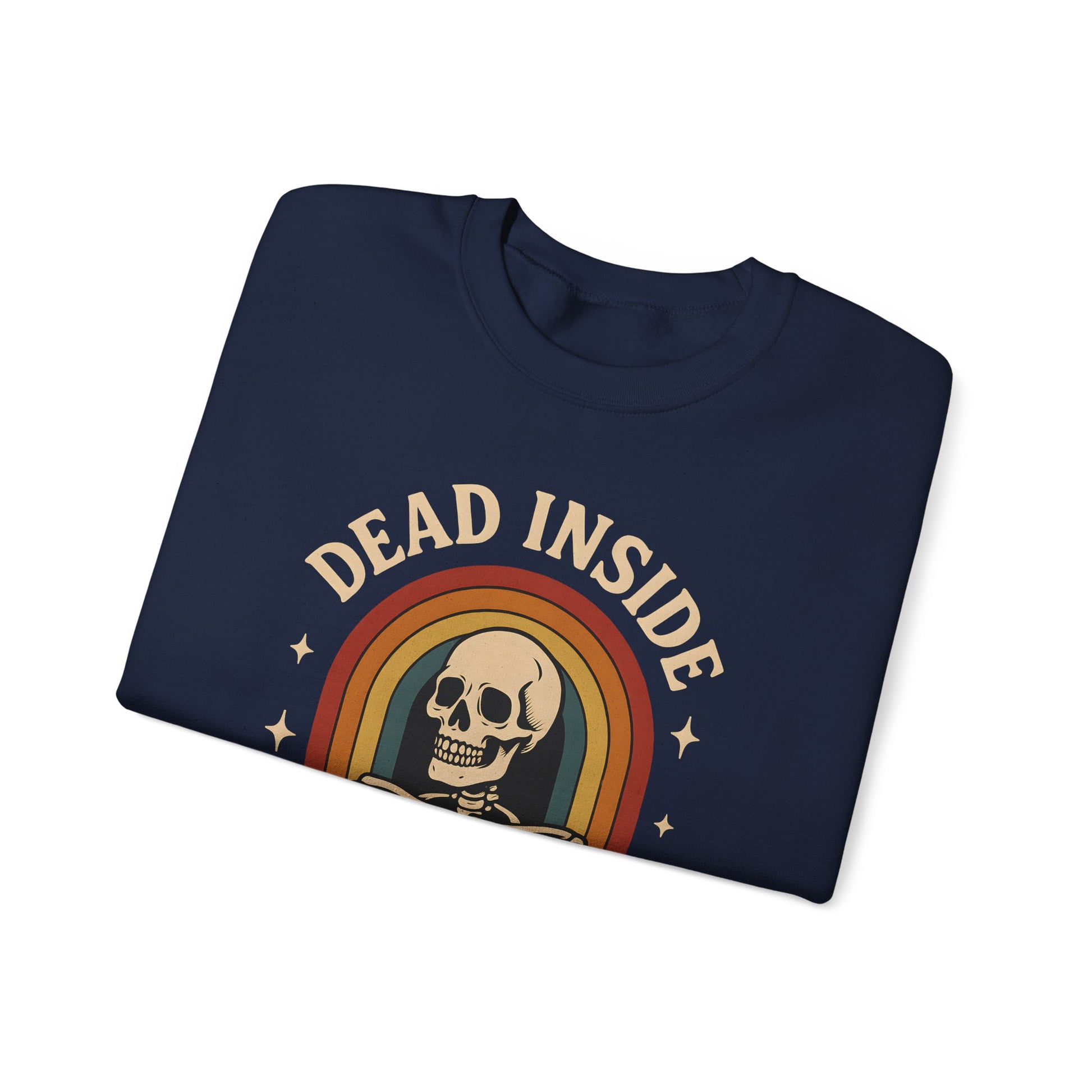 Funny Gym Fitness Sweatshirt - Dead Inside But Still Made It To The Gym Crewneck