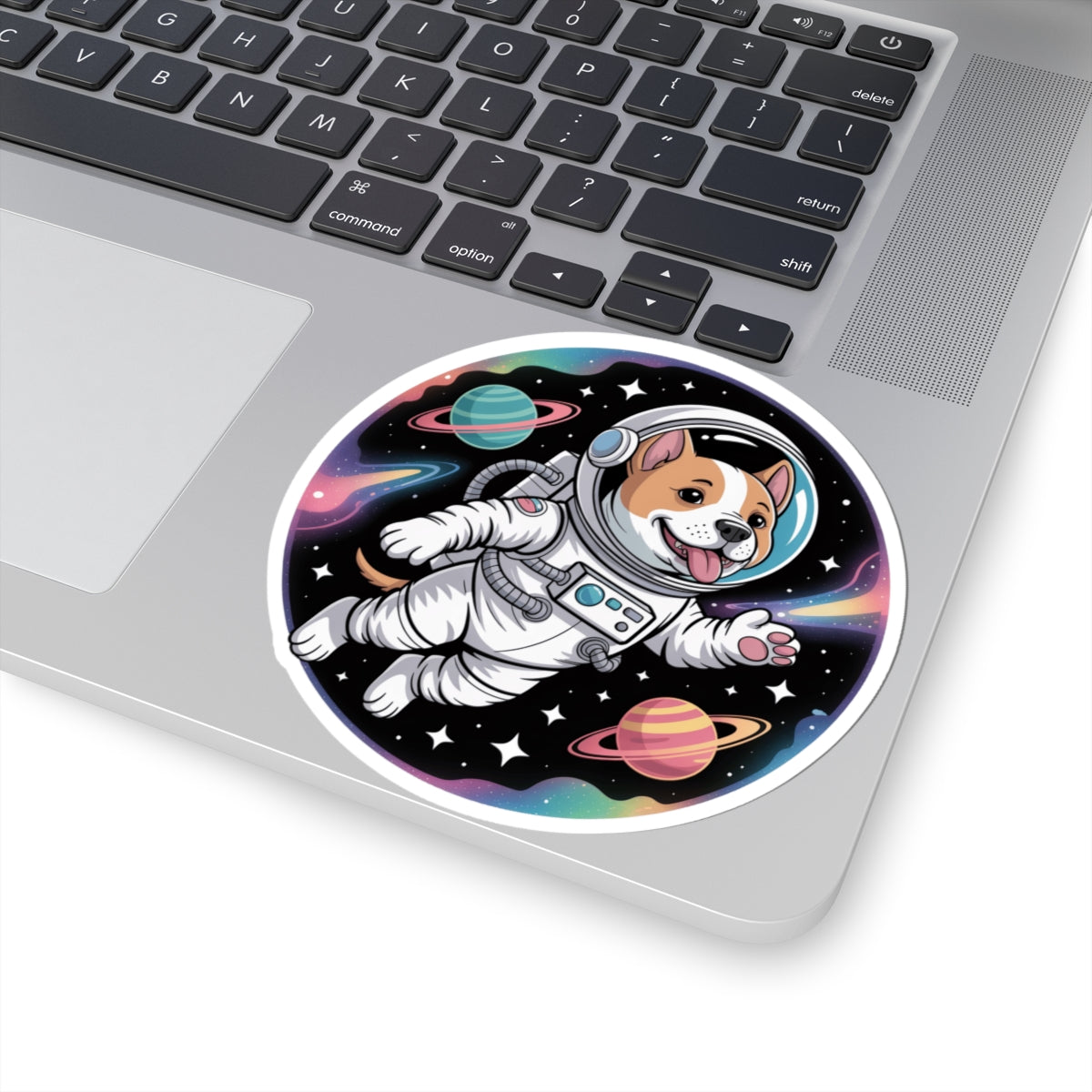 Astronaut Dog Lover Pitbull Sticker - Cute Space Puppy Vinyl Decal 3" 4" 6" Inch