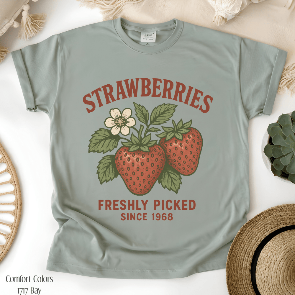 Strawberry T-Shirt – Cute Cottagecore Summer Vibes