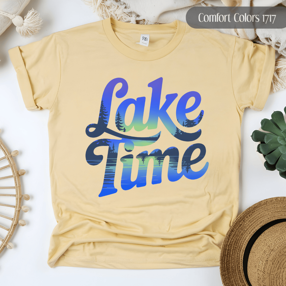 Lake Time T-Shirt – Chill Summer Vibes & Comfort Colors