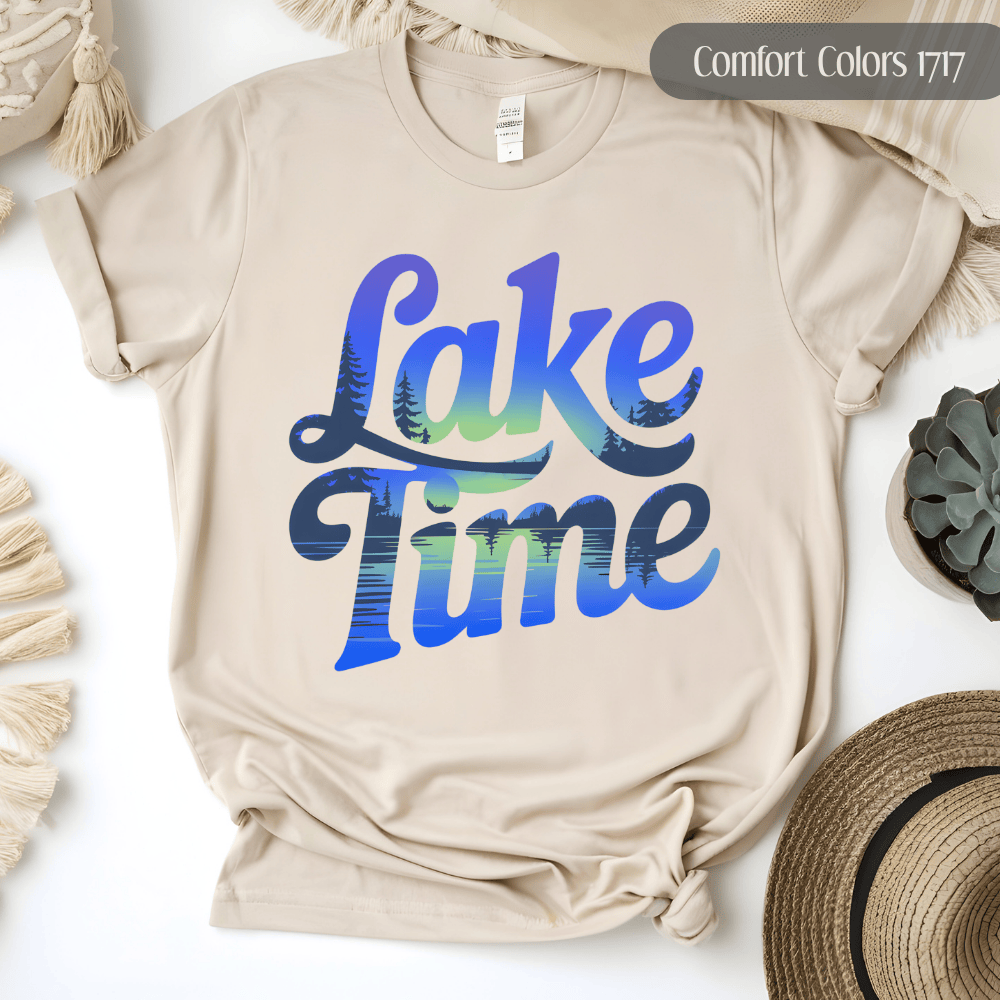 Lake Time T-Shirt – Chill Summer Vibes & Comfort Colors