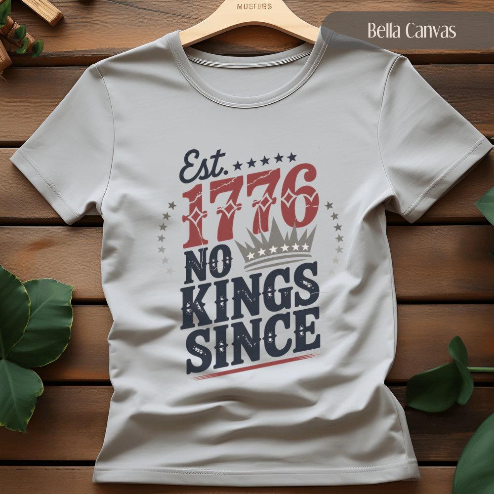 No Kings in America Shirt - Vintage 1776 Protest Tee