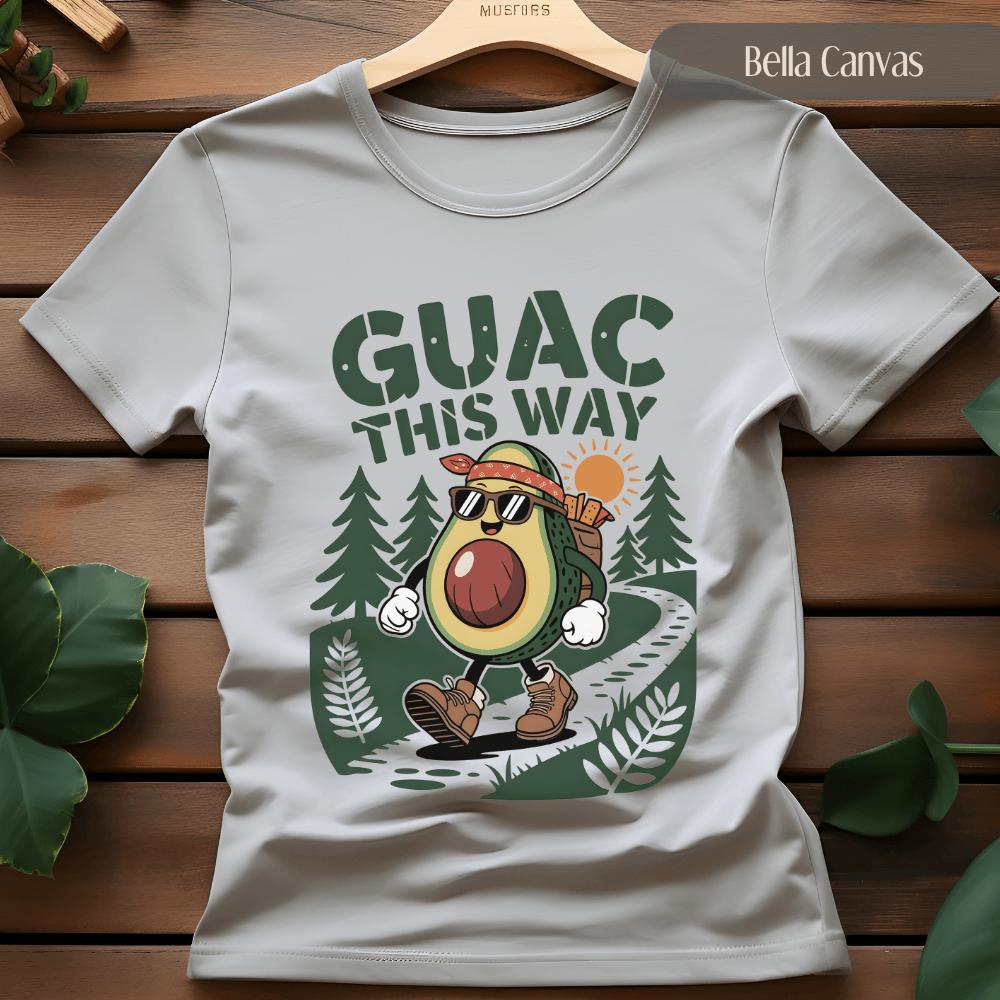 Guac This Way - Funny Avocado Hiking Pun TShirt