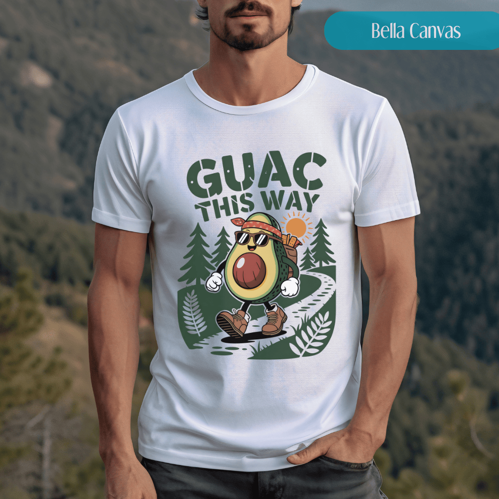 Guac This Way - Funny Avocado Hiking Pun TShirt
