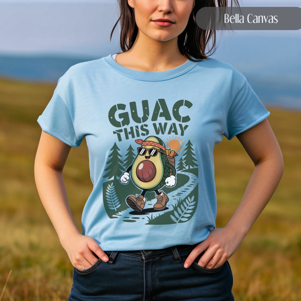Guac This Way - Funny Avocado Hiking Pun TShirt