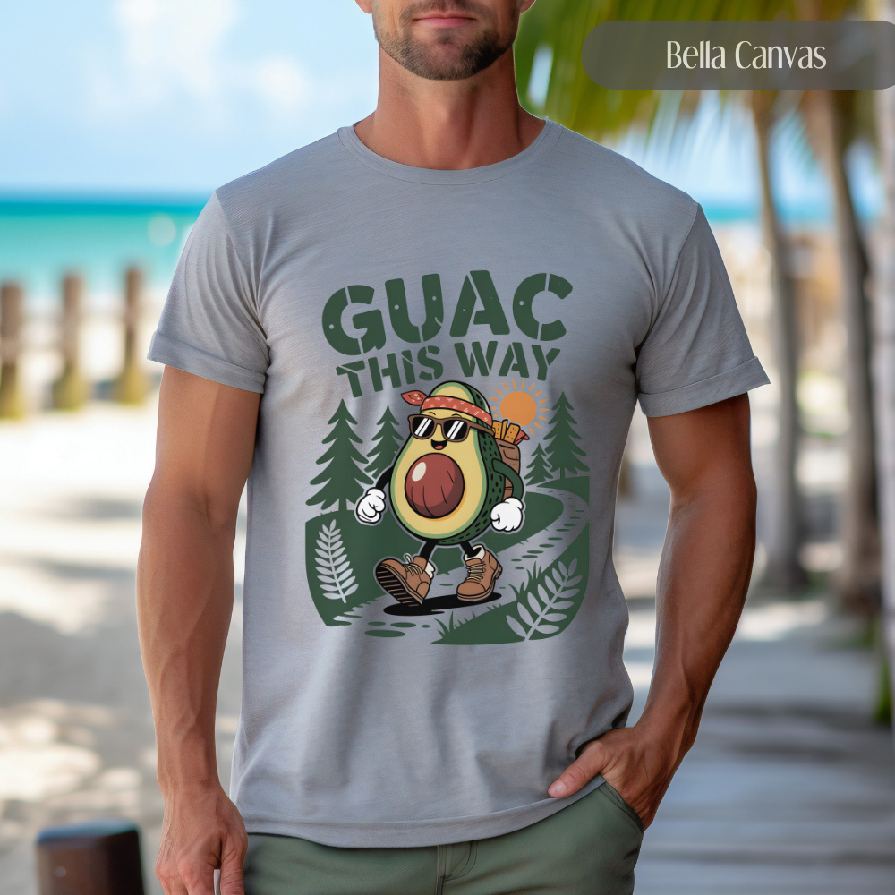 Guac This Way - Funny Avocado Hiking Pun TShirt