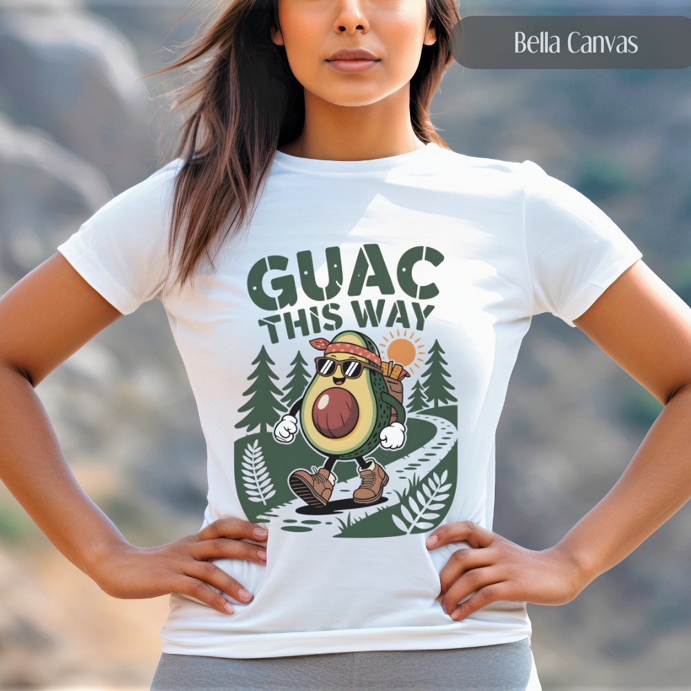 Guac This Way - Funny Avocado Hiking Pun TShirt