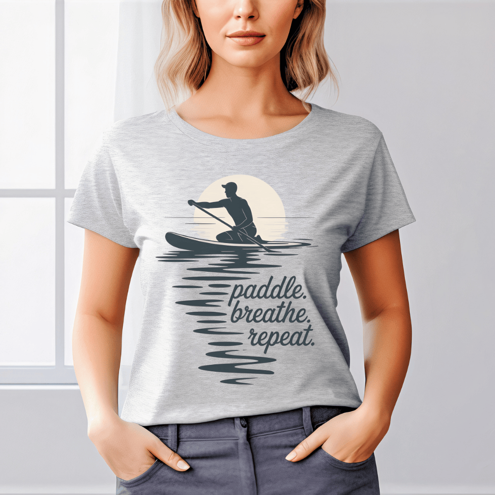 Paddle, Breathe, Repeat T-Shirt - Paddleboarding Shirt SUP Tee