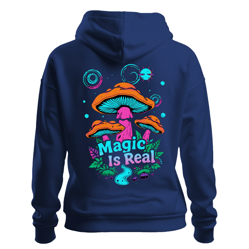 Mushroom Magical Forest Hoodie - Trippy Gildan 18500 Pullover
