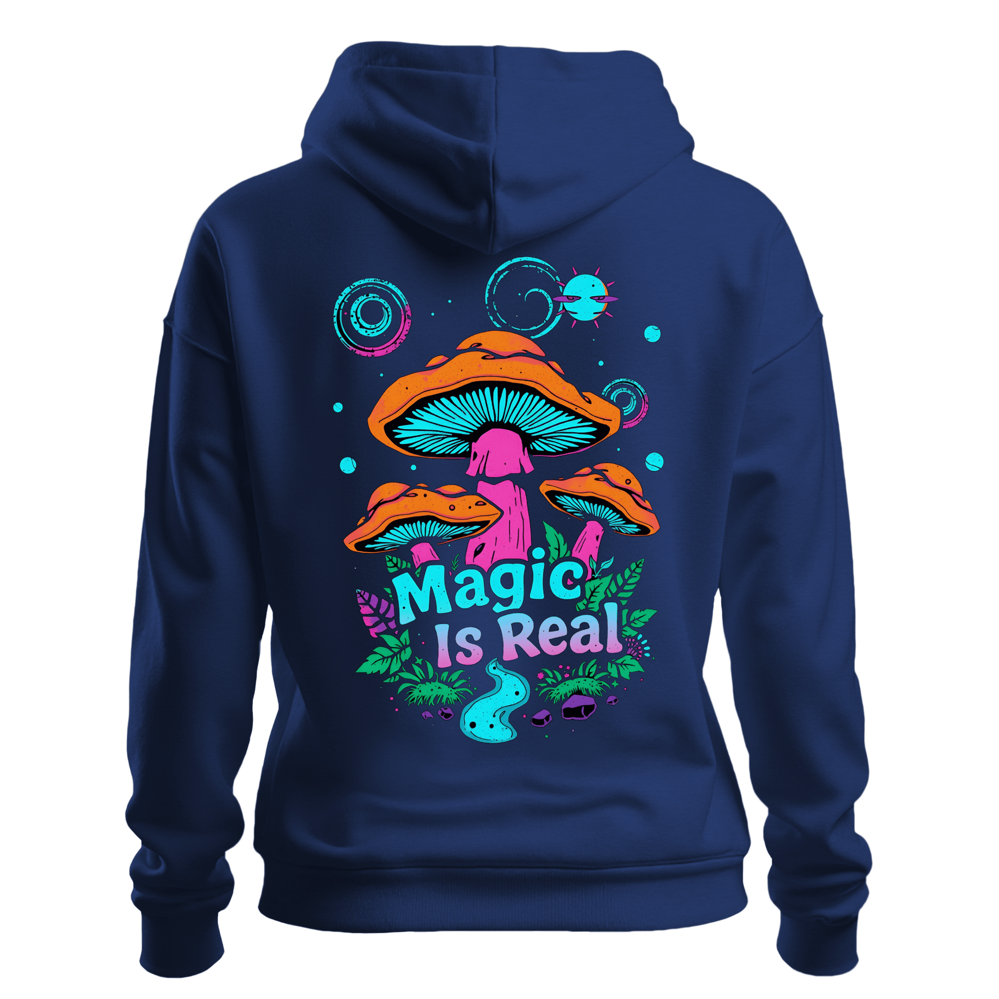 Mushroom Magical Forest Hoodie - Trippy Gildan 18500 Pullover