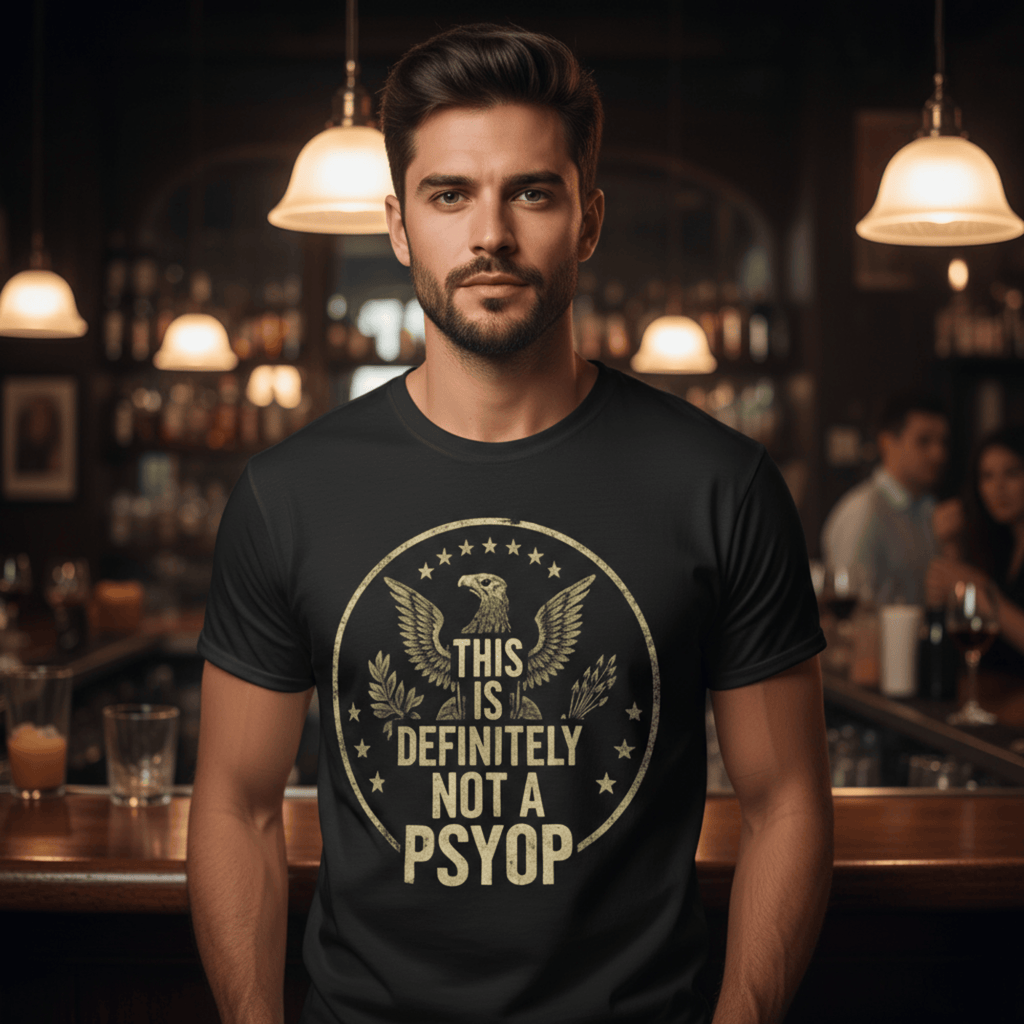 This is Not a Psyop T-Shirt - Funny Conspiracy Theory Graphic Tee Political Humor