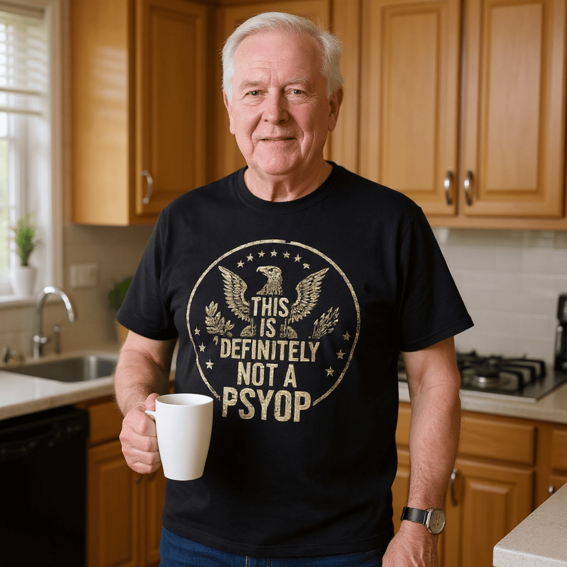 This is Not a Psyop T-Shirt - Funny Conspiracy Theory Graphic Tee Political Humor