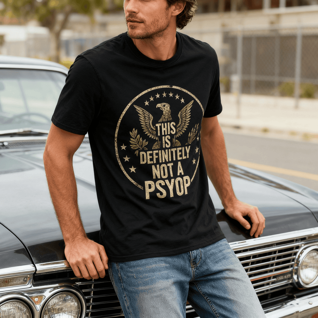 This is Not a Psyop T-Shirt - Funny Conspiracy Theory Graphic Tee Political Humor