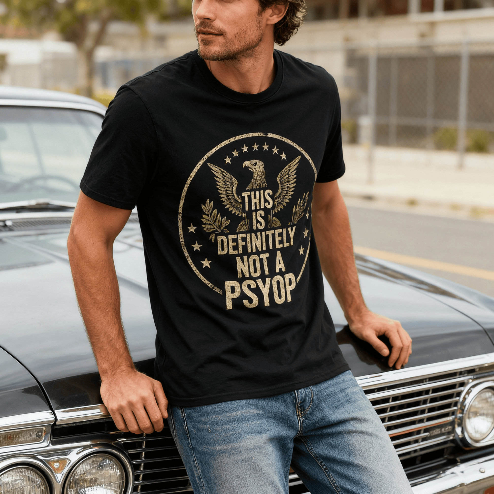 This is Not a Psyop T-Shirt - Funny Conspiracy Theory Graphic Tee Political Humor
