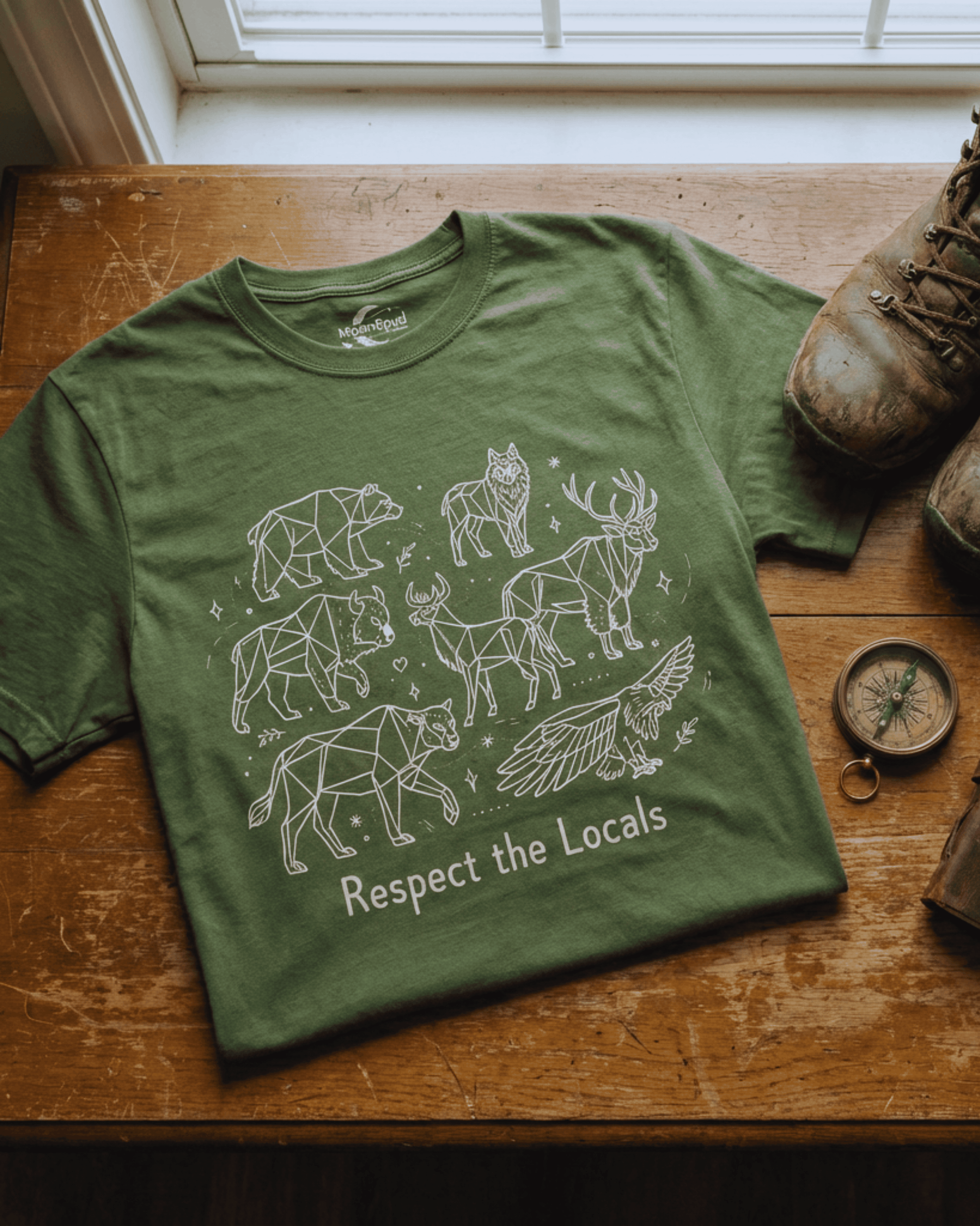 Respect the Locals Tshirt - Woodland Animal & National Park Tee