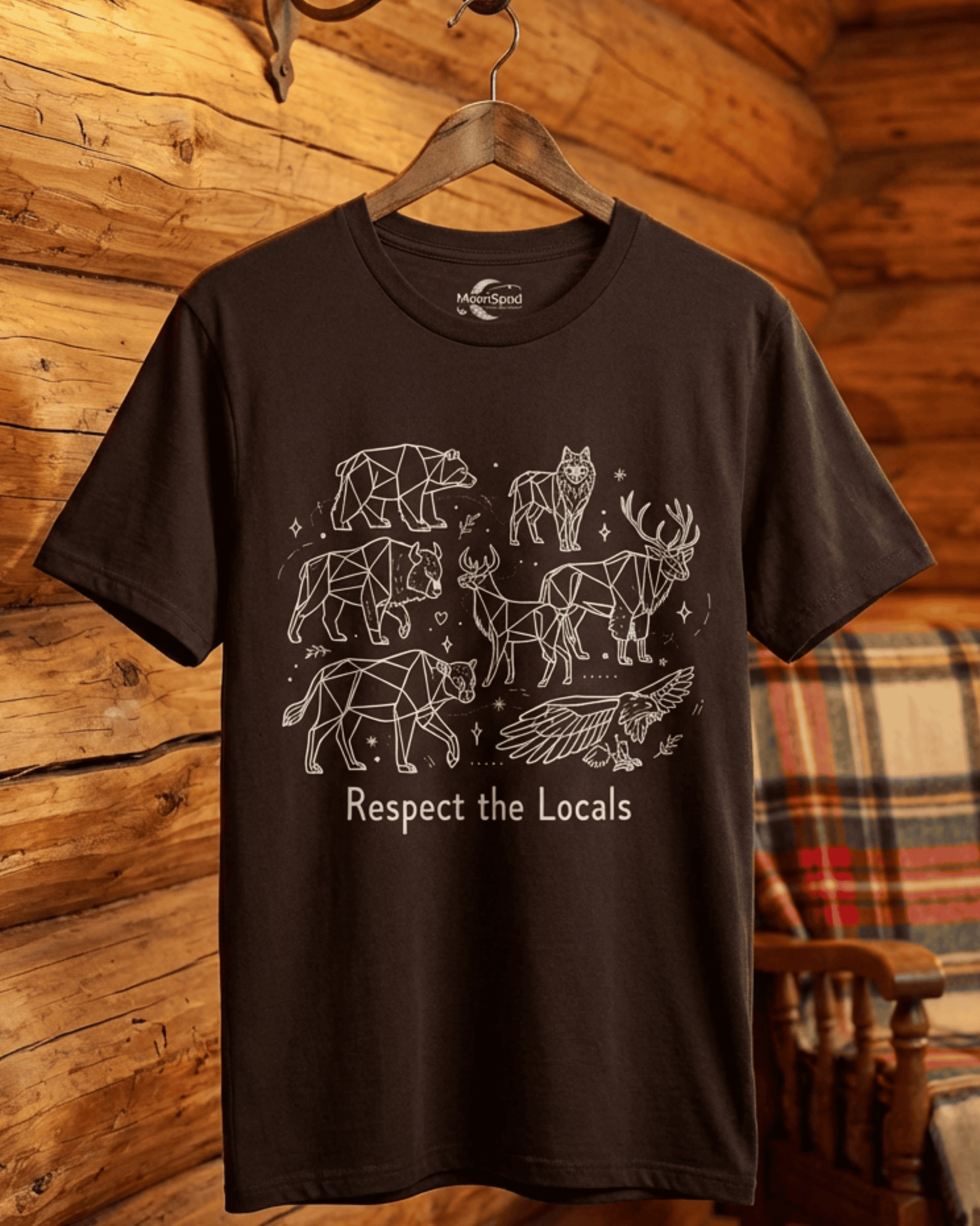 Respect the Locals Tshirt - Woodland Animal & National Park Tee