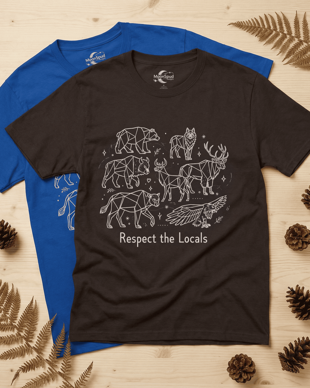 Respect the Locals Tshirt - Woodland Animal & National Park Tee