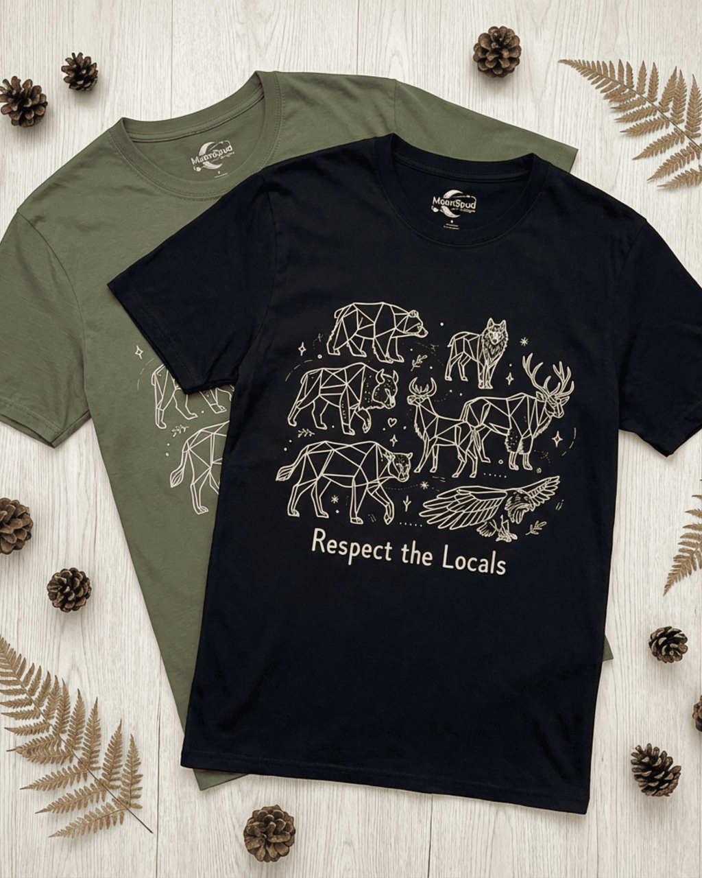 Respect the Locals Tshirt - Woodland Animal & National Park Tee