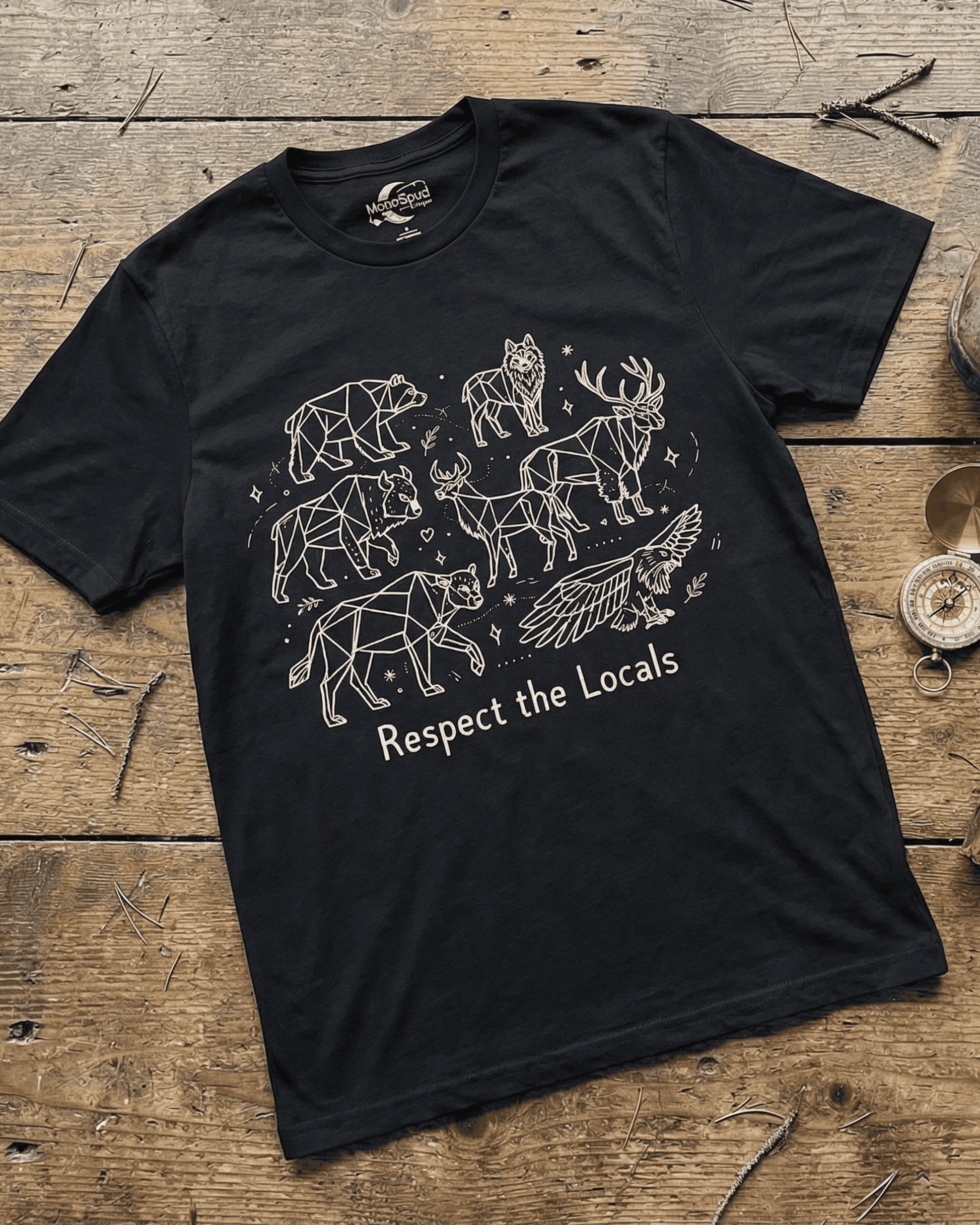 Respect the Locals Tshirt - Woodland Animal & National Park Tee