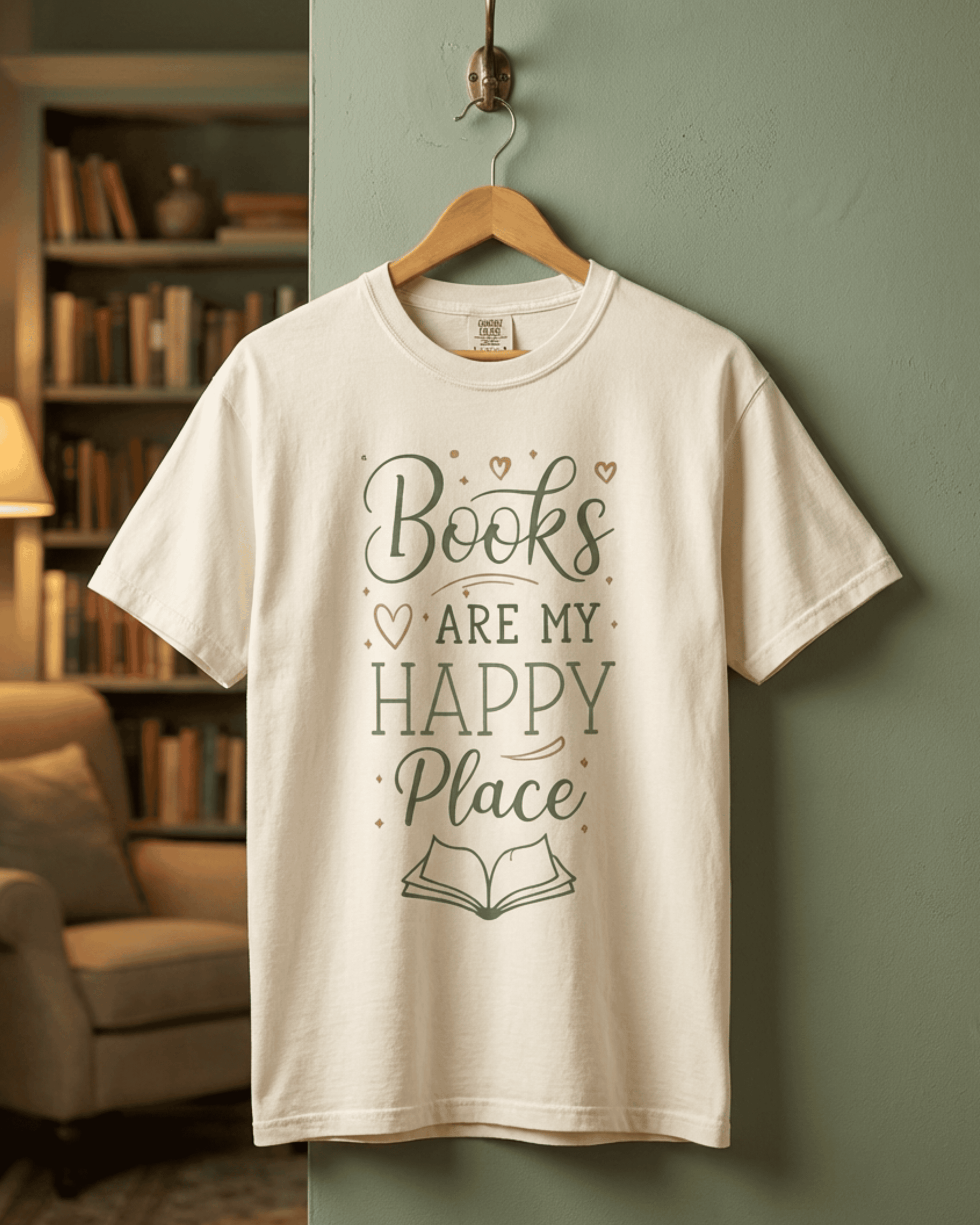Comfort Colors Minimalist Book Lover T-shirt -  Bookish Bookworm Reading Graphic Tee
