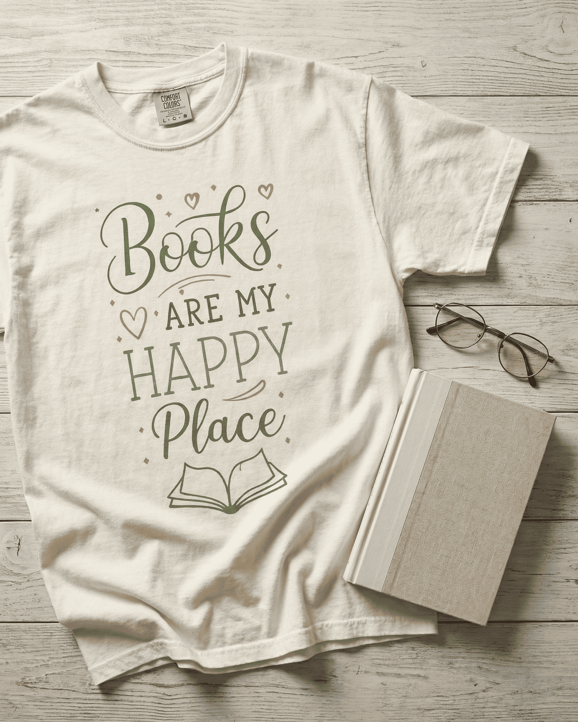 Comfort Colors Minimalist Book Lover T-shirt -  Bookish Bookworm Reading Graphic Tee