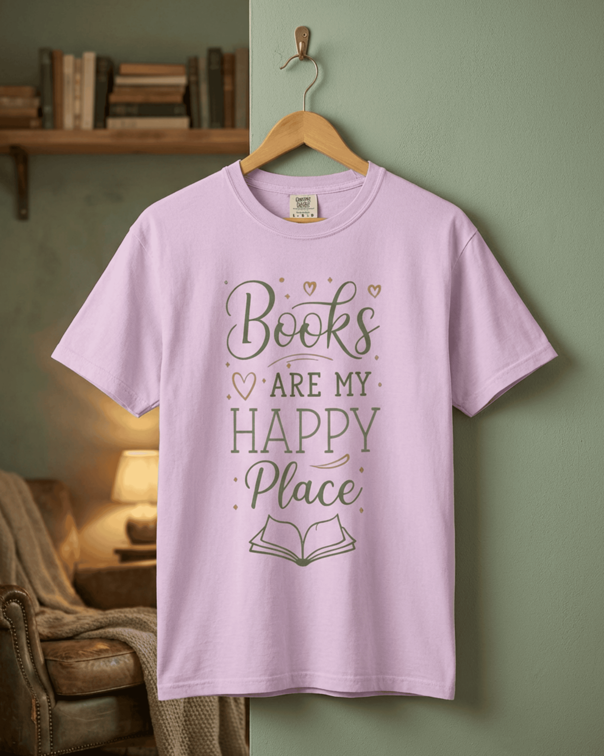 Comfort Colors Minimalist Book Lover T-shirt -  Bookish Bookworm Reading Graphic Tee