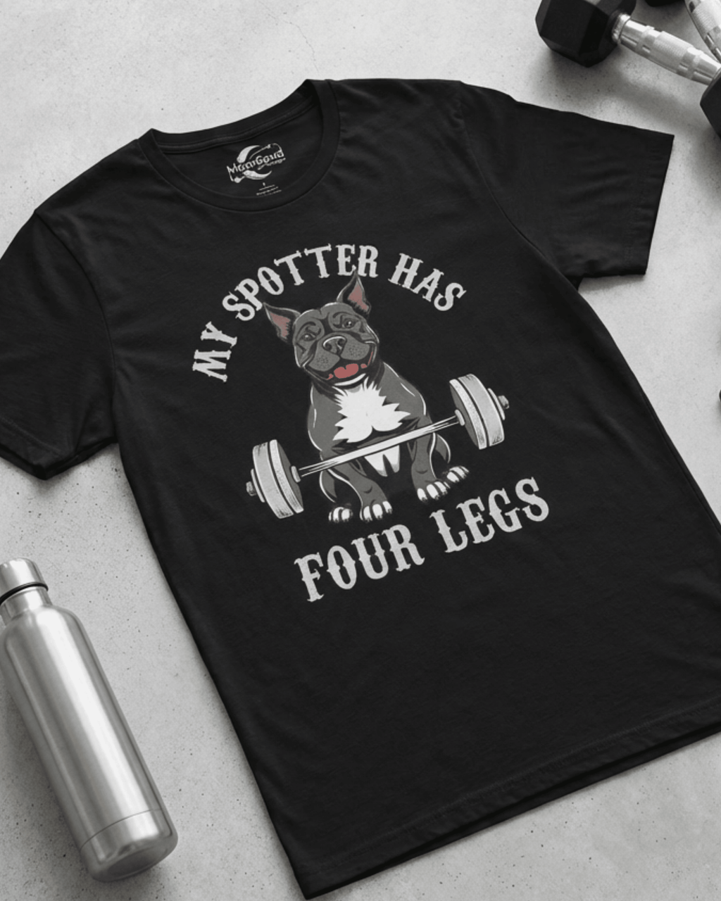 Workout Gym Dog T-Shirt - Funny Fitness Dog Lover Graphic Tee