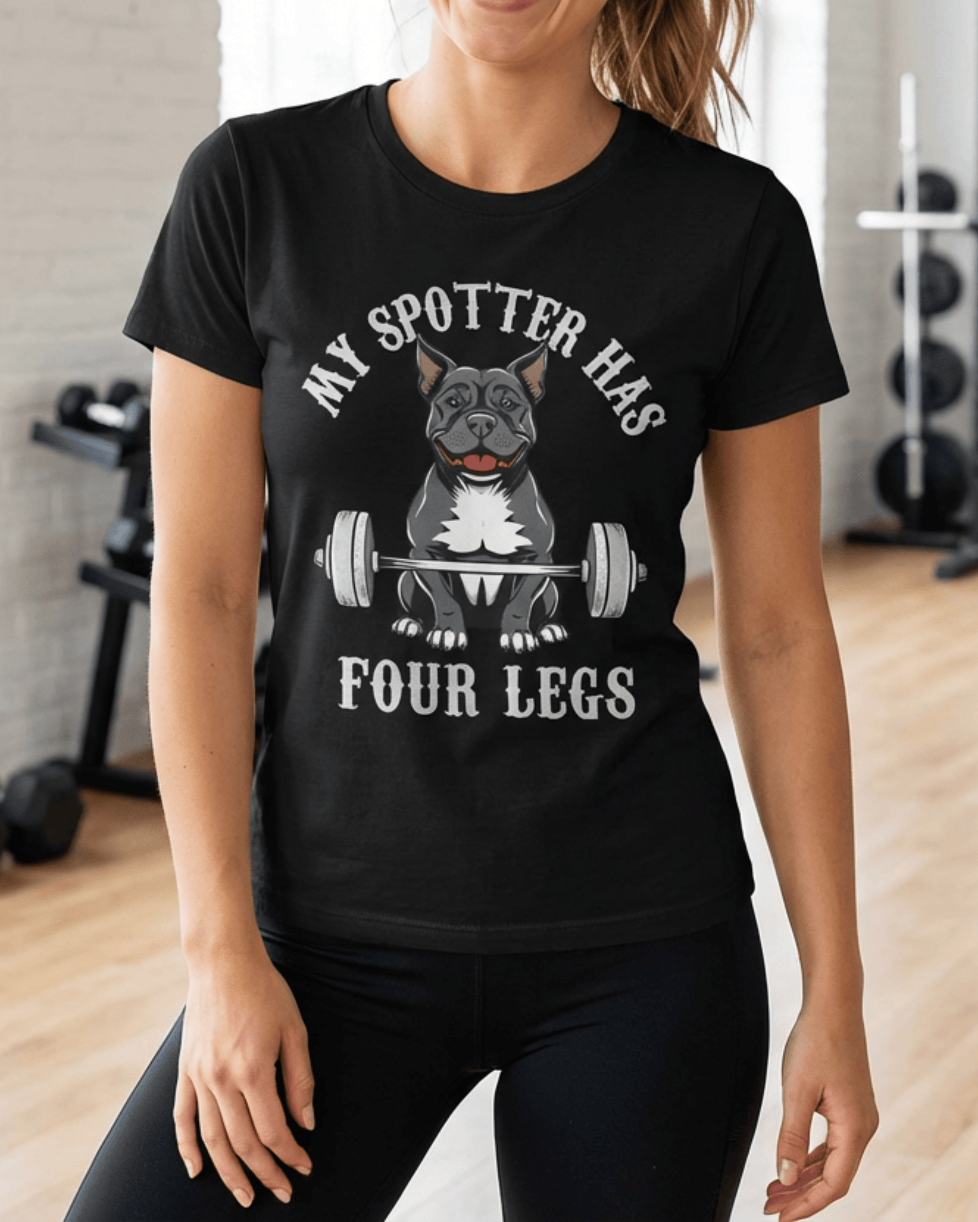 Workout Gym Dog T-Shirt - Funny Fitness Dog Lover Graphic Tee
