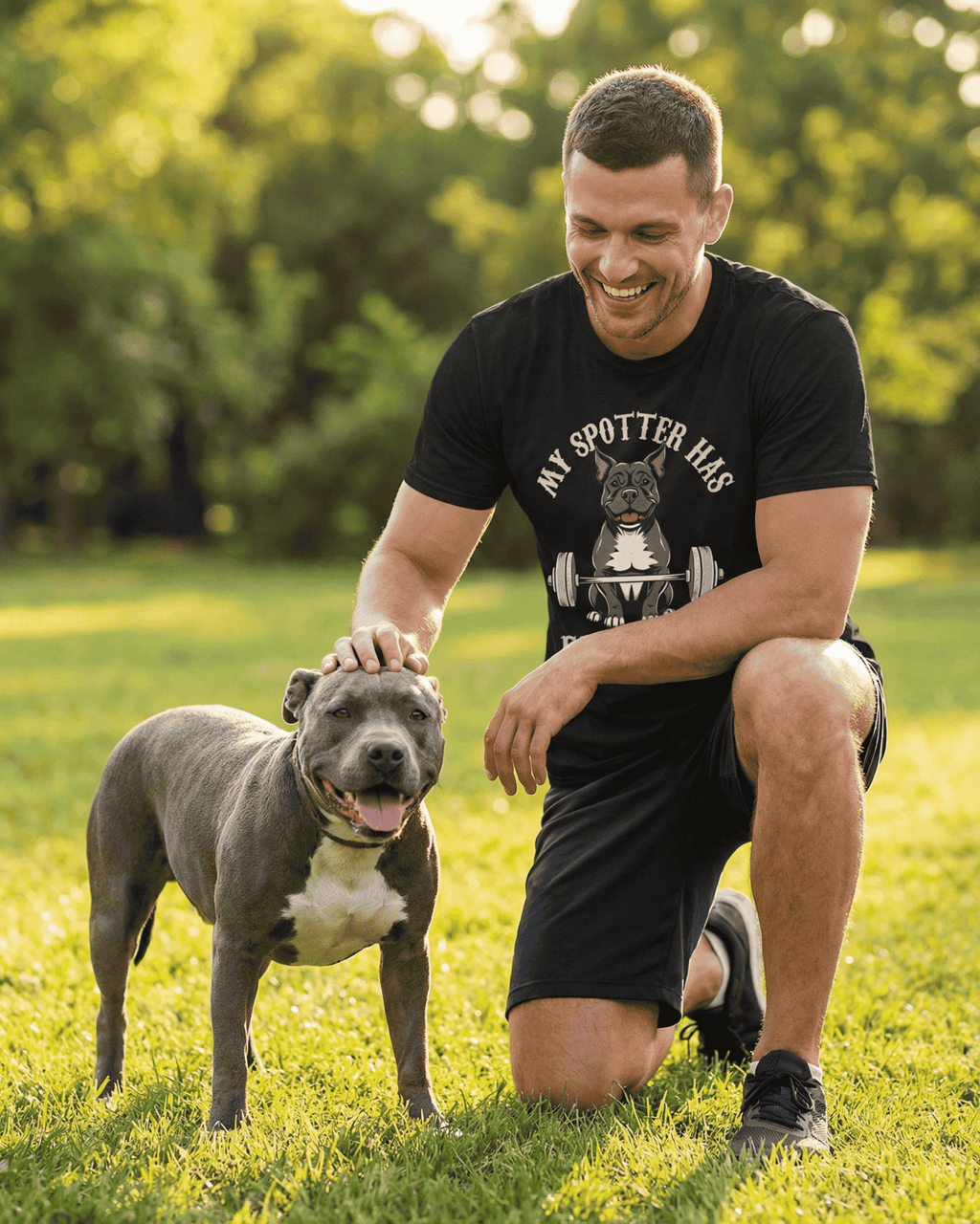 Workout Gym Dog T-Shirt - Funny Fitness Dog Lover Graphic Tee