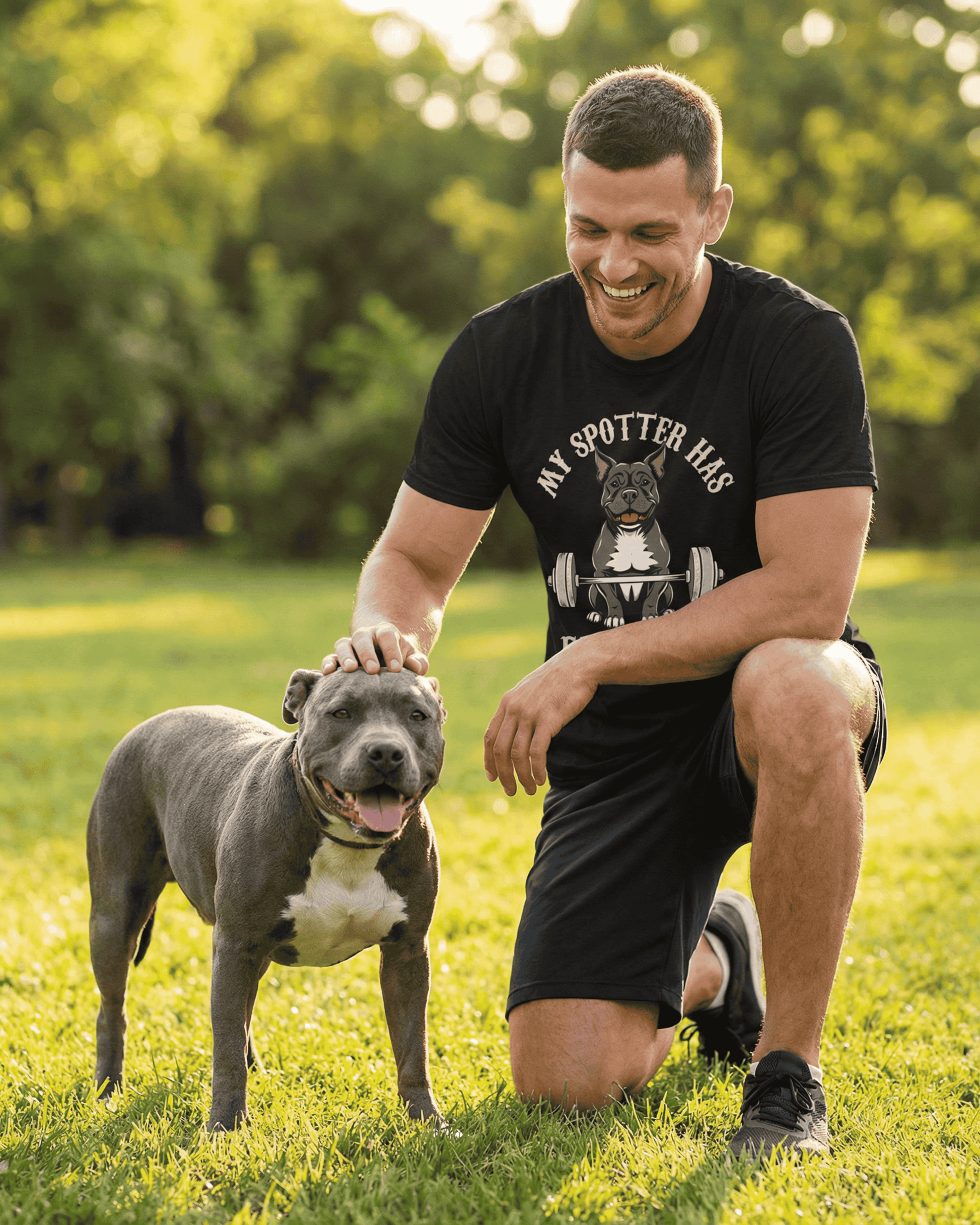 Workout Gym Dog T-Shirt - Funny Fitness Dog Lover Graphic Tee