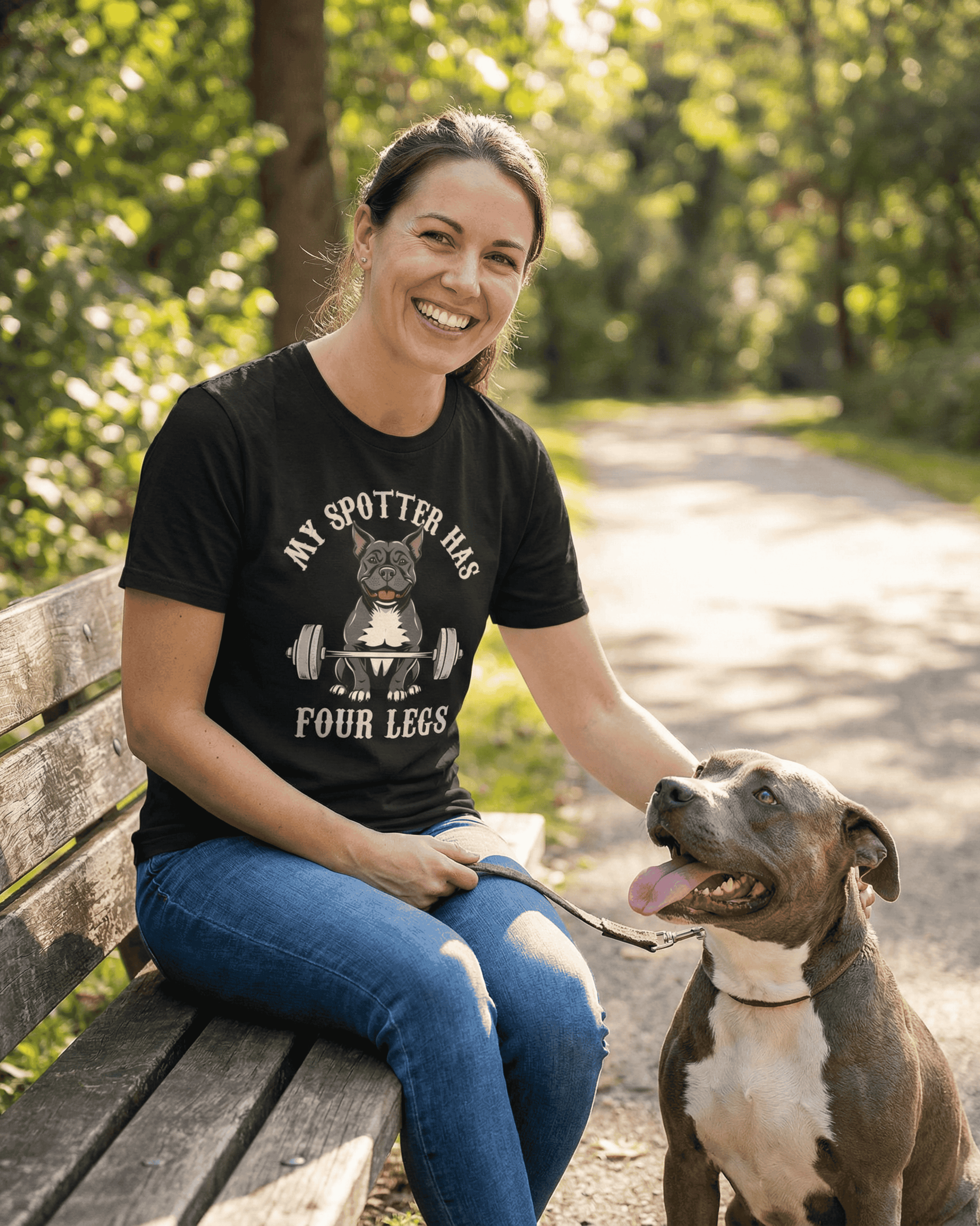 Workout Gym Dog T-Shirt - Funny Fitness Dog Lover Graphic Tee